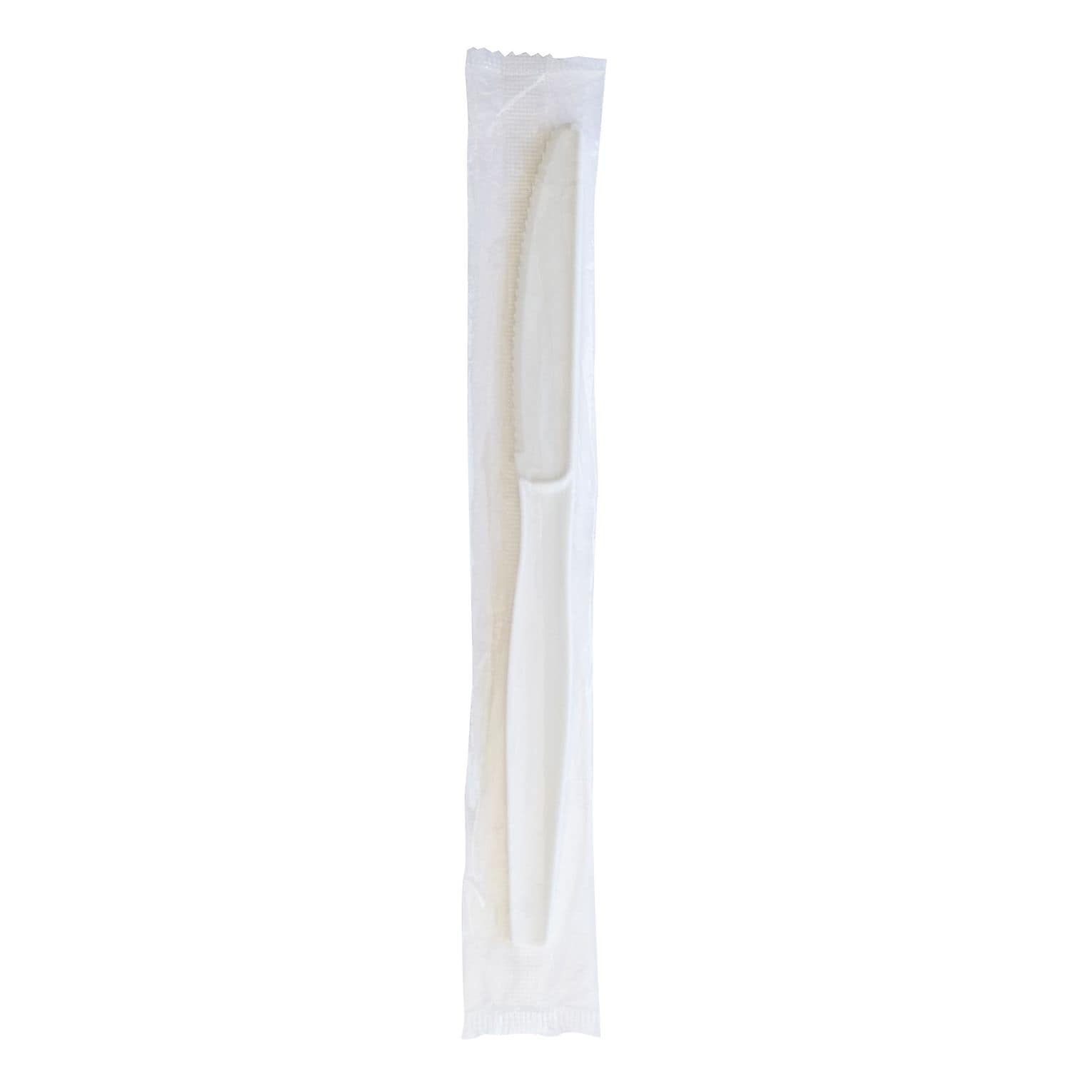Boardwalk Individually Wrapped Plastic Knives, Heavy-Weight, White, 1000 Pieces/Carton (BWKKNIFEWHPSIW)