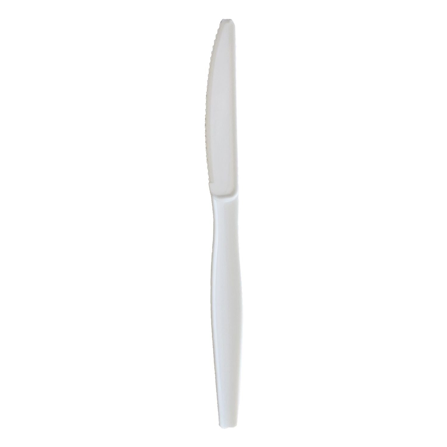 Boardwalk Individually Wrapped Plastic Knives, Heavy-Weight, White, 1000 Pieces/Carton (BWKKNIFEWHPSIW)