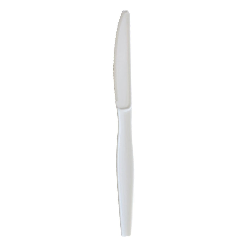 Boardwalk Individually Wrapped Plastic Knives, Heavy-Weight, White, 1000 Pieces/Carton (BWKKNIFEWHPSIW)