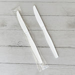 Boardwalk Individually Wrapped Plastic Knives, Heavy-Weight, White, 1000 Pieces/Carton (BWKKNIFEWHPSIW)