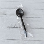 Boardwalk Individually Wrapped Plastic Soup Spoons, Medium-Weight, Black, 1000 Pieces/Carton (BWKSOUPBLPPIW)