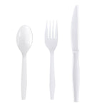 Boardwalk Individually Wrapped Plastic Cutlery Sets, Heavy-Weight, White, 250 Pieces/Carton (BWK3KITHVYWH)