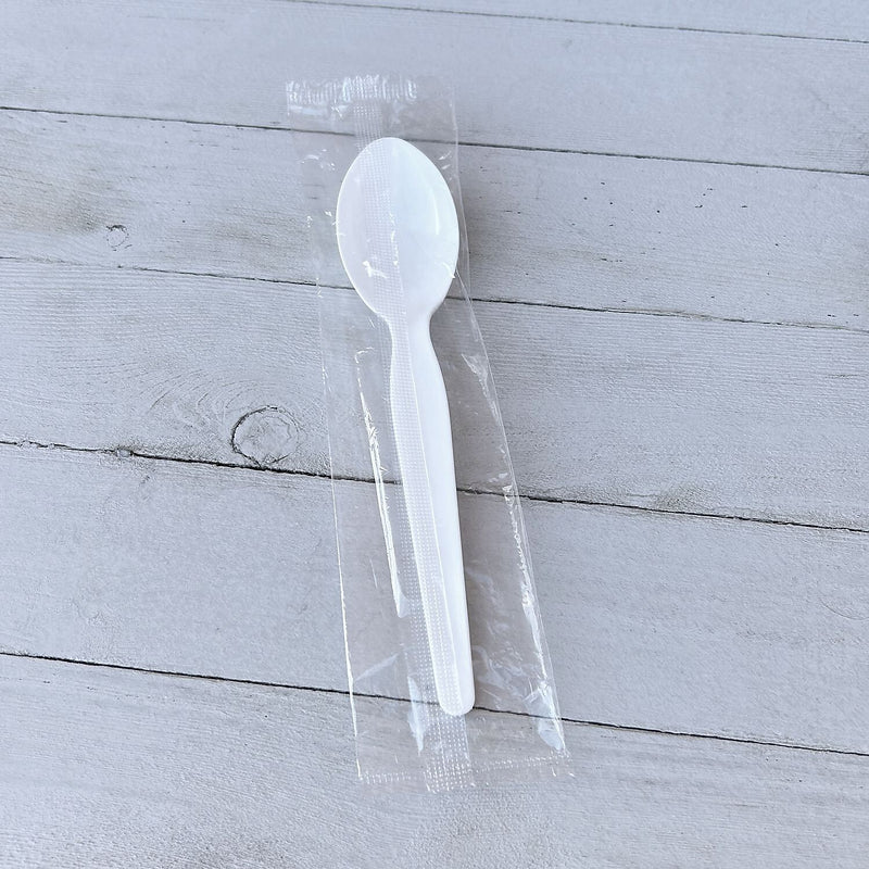 Boardwalk Individually Wrapped Plastic Soup Spoons, Heavy-Weight, White, 1000 Pieces/Carton (BWKSOUPWHPS)