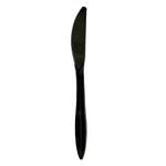 Boardwalk Plastic Knives, Medium-Weight, Black, 1000 Pieces/Carton (BWKKNIFEBLPP)
