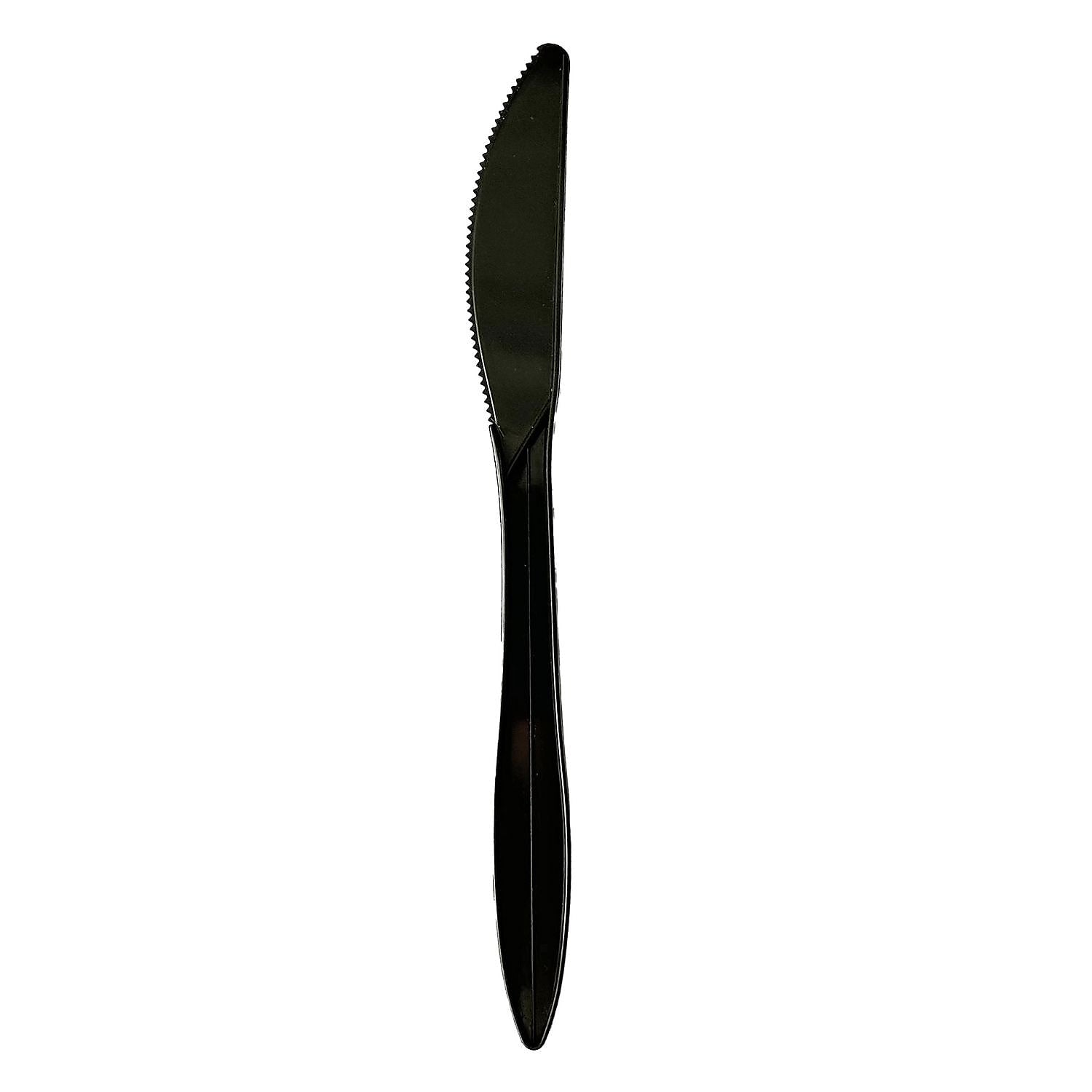 Boardwalk Plastic Knives, Medium-Weight, Black, 1000 Pieces/Carton (BWKKNIFEBLPP)