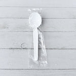 Boardwalk Individually Wrapped Plastic Tea Spoons, Heavy-Weight, White, 1000 Pieces/Carton (BWKSPOONWHPS)
