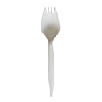 Boardwalk Individually Wrapped Plastic Sporks, Medium-Weight, White, 1000 Pieces/Carton (BWKSPORKWHPPIW)
