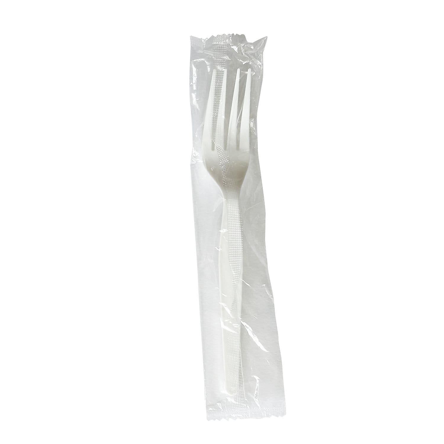 Boardwalk Individually Wrapped Plastic Forks, Heavy-Weight, White, 1000 Pieces/Carton (BWKFORKWHPSIW)