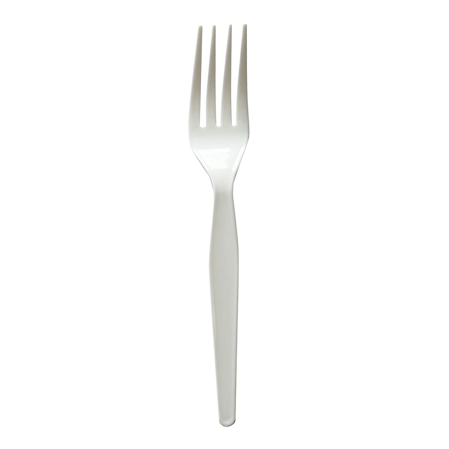 Boardwalk Individually Wrapped Plastic Forks, Heavy-Weight, White, 1000 Pieces/Carton (BWKFORKWHPSIW)
