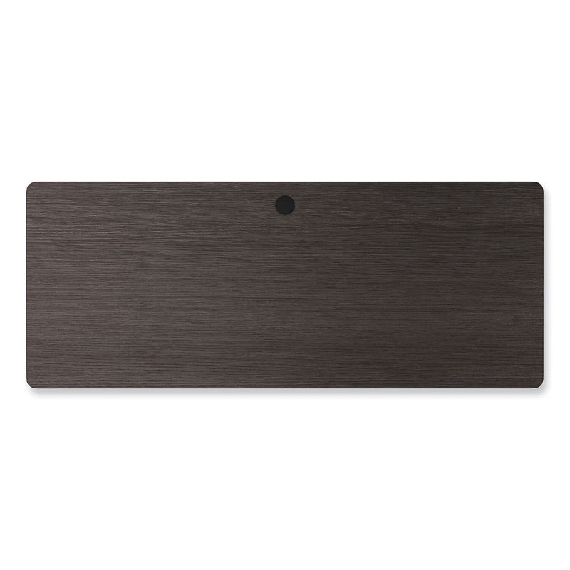 Alera Modern Teacher Series 60"W Pedestal Desk, Charcoal Woodgrain/Gray (MSD6024CH)