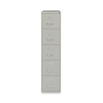Alera Commercial 5-Drawer Vertical File Cabinet, Letter Size, Lockable, 61.37"H x 15"W x 26.5"D, Light Gray (HVF1562LG)