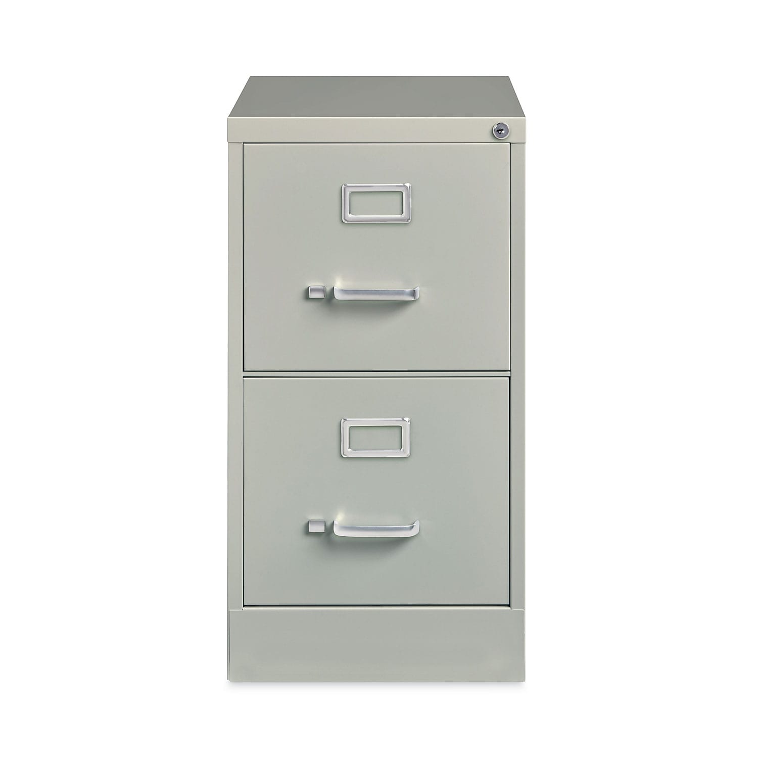 Alera Commercial 2-Drawer Vertical File Cabinet, Letter Size, Lockable, 28.37"H x 15"W x 22"D, Light Gray (HVF152229LG)