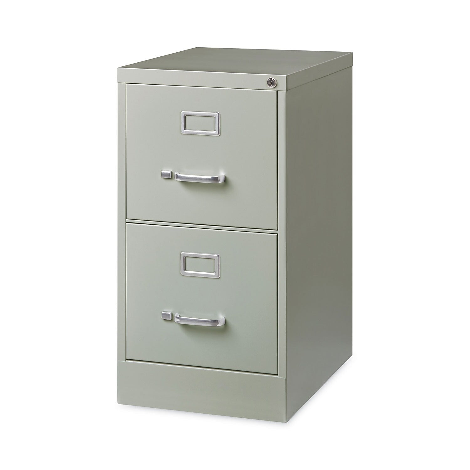 Alera Commercial 2-Drawer Vertical File Cabinet, Letter Size, Lockable, 28.37"H x 15"W x 22"D, Light Gray (HVF152229LG)