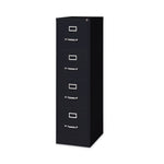 Alera Commercial 4-Drawer Vertical File Cabinet, Letter Size, Lockable, 52"H x 15"W x 22"D, Black (HVF152252BL)