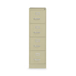 Alera Commercial 4-Drawer Vertical File Cabinet, Letter Size, Lockable, 52"H x 15"W x 22"D, Putty (HVF152252PY)