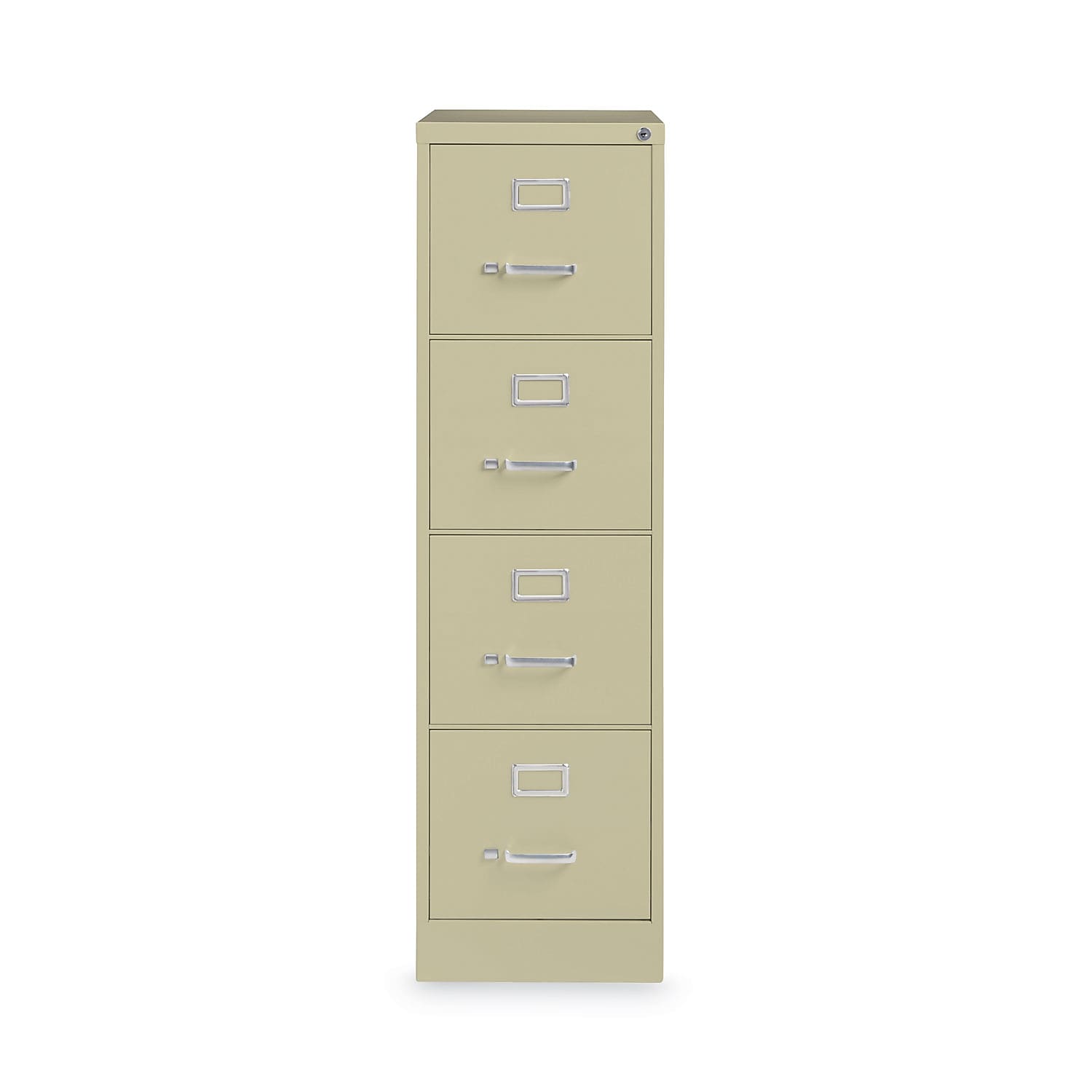 Alera Commercial 4-Drawer Vertical File Cabinet, Letter Size, Lockable, 52"H x 15"W x 22"D, Putty (HVF152252PY)