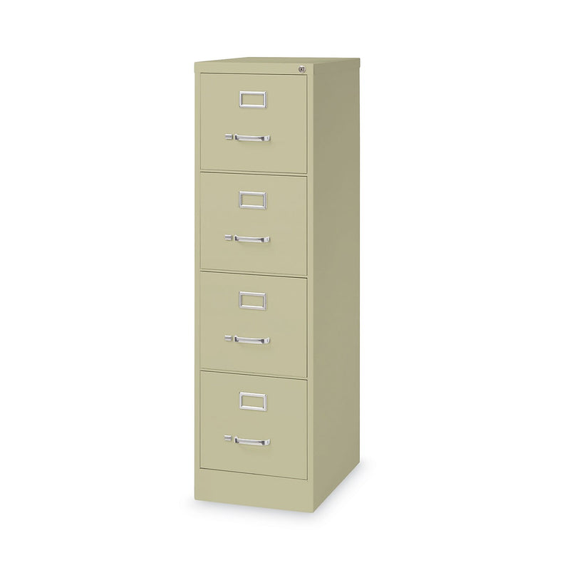Alera Commercial 4-Drawer Vertical File Cabinet, Letter Size, Lockable, 52"H x 15"W x 22"D, Putty (HVF152252PY)