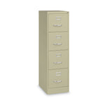 Alera Commercial 4-Drawer Vertical File Cabinet, Letter Size, Lockable, 52"H x 15"W x 22"D, Putty (HVF152252PY)