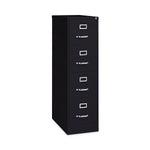 Alera Commercial 4-Drawer Vertical File Cabinet, Letter Size, Lockable, 52"H x 15"W x 26.5"D, Black (HVF152652BL)
