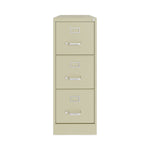Alera Commercial 3-Drawer Vertical File Cabinet, Letter Size, Lockable, 40.19"H x 15"W x 22"D, Putty (HVF1541PY)