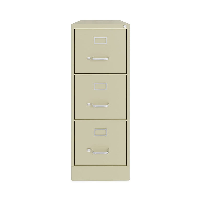 Alera Commercial 3-Drawer Vertical File Cabinet, Letter Size, Lockable, 40.19"H x 15"W x 22"D, Putty (HVF1541PY)
