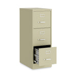 Alera Commercial 3-Drawer Vertical File Cabinet, Letter Size, Lockable, 40.19"H x 15"W x 22"D, Putty (HVF1541PY)