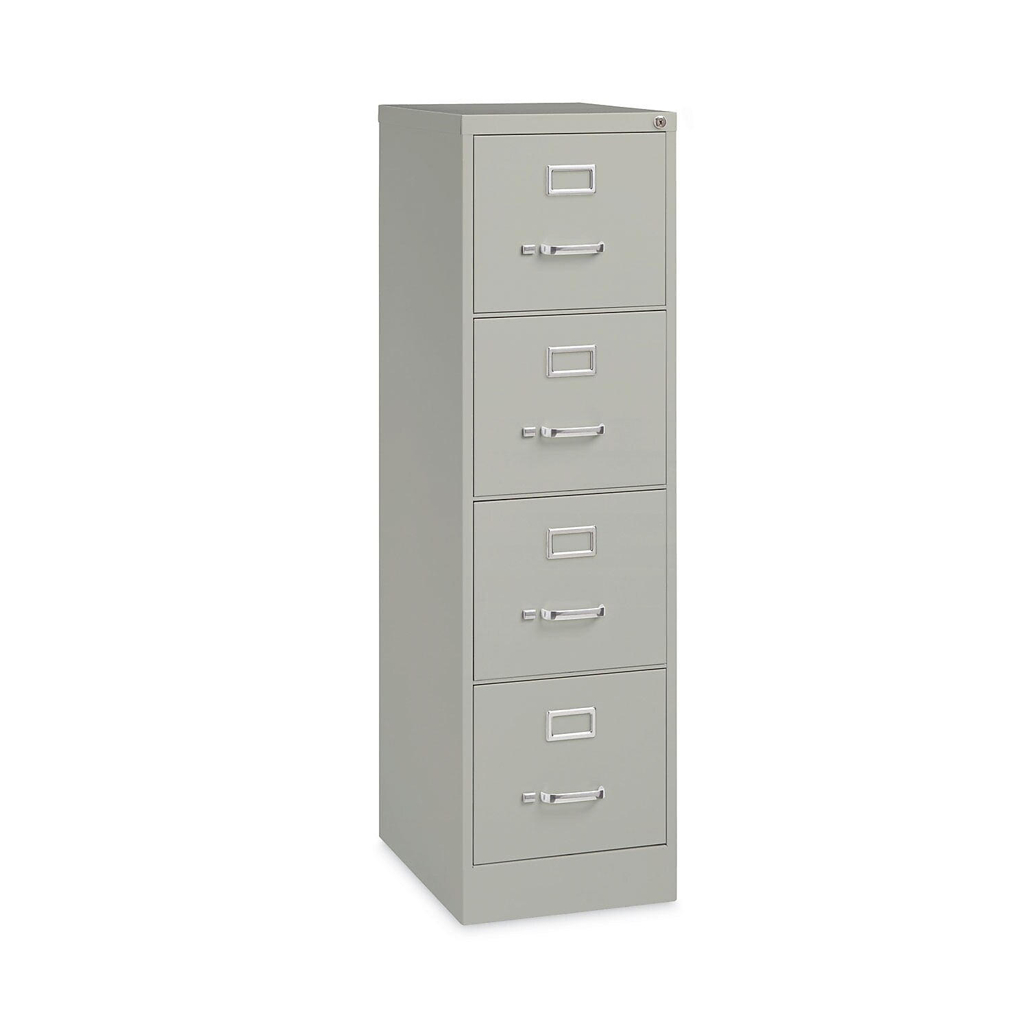 Alera Commercial 4-Drawer Vertical File Cabinet, Letter Size, Lockable, 52"H x 15"W x 22"D, Light Gray (HVF152252LG)