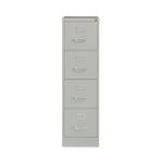 Alera Commercial 4-Drawer Vertical File Cabinet, Letter Size, Lockable, 52"H x 15"W x 22"D, Light Gray (HVF152252LG)