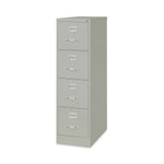 Alera Commercial 4-Drawer Vertical File Cabinet, Letter Size, Lockable, 52"H x 15"W x 26.5"D, Light Gray (HVF152652LG)