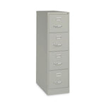 Alera Commercial 4-Drawer Vertical File Cabinet, Letter Size, Lockable, 52"H x 15"W x 26.5"D, Light Gray (HVF152652LG)
