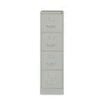 Alera Commercial 4-Drawer Vertical File Cabinet, Letter Size, Lockable, 52"H x 15"W x 26.5"D, Light Gray (HVF152652LG)