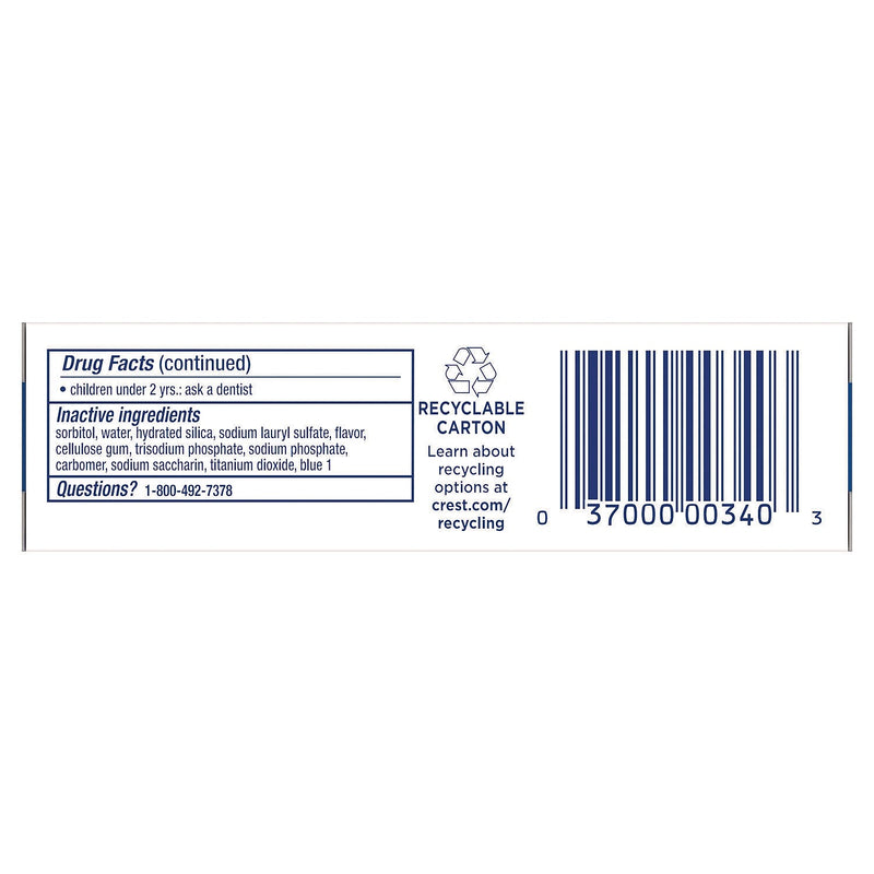 Crest Cavity Protection Regular Toothpaste, 0.85 oz., 240/Carton (30501)
