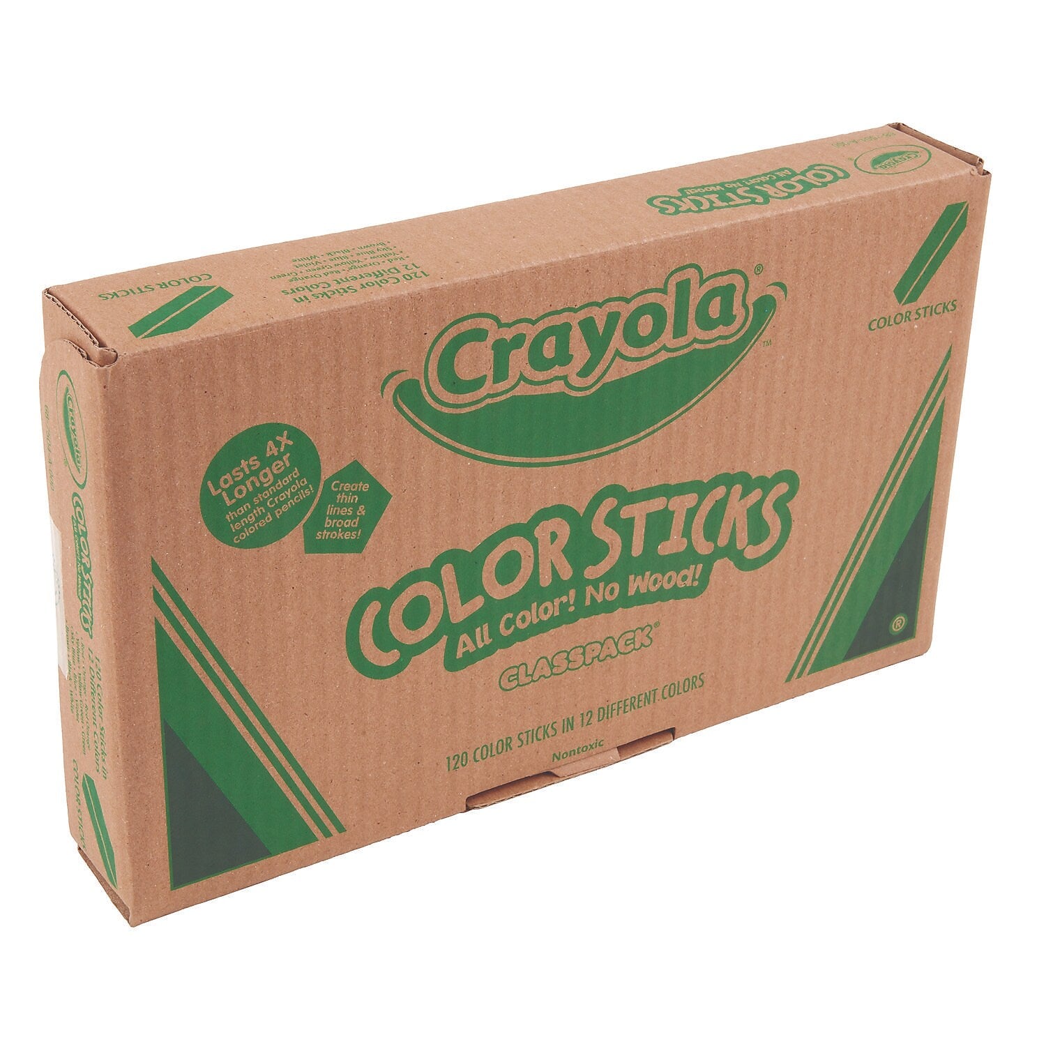 Crayola Color Sticks Classpack Set, Assorted Lead and Barrel Colors, 120/Pack (68-7504)
