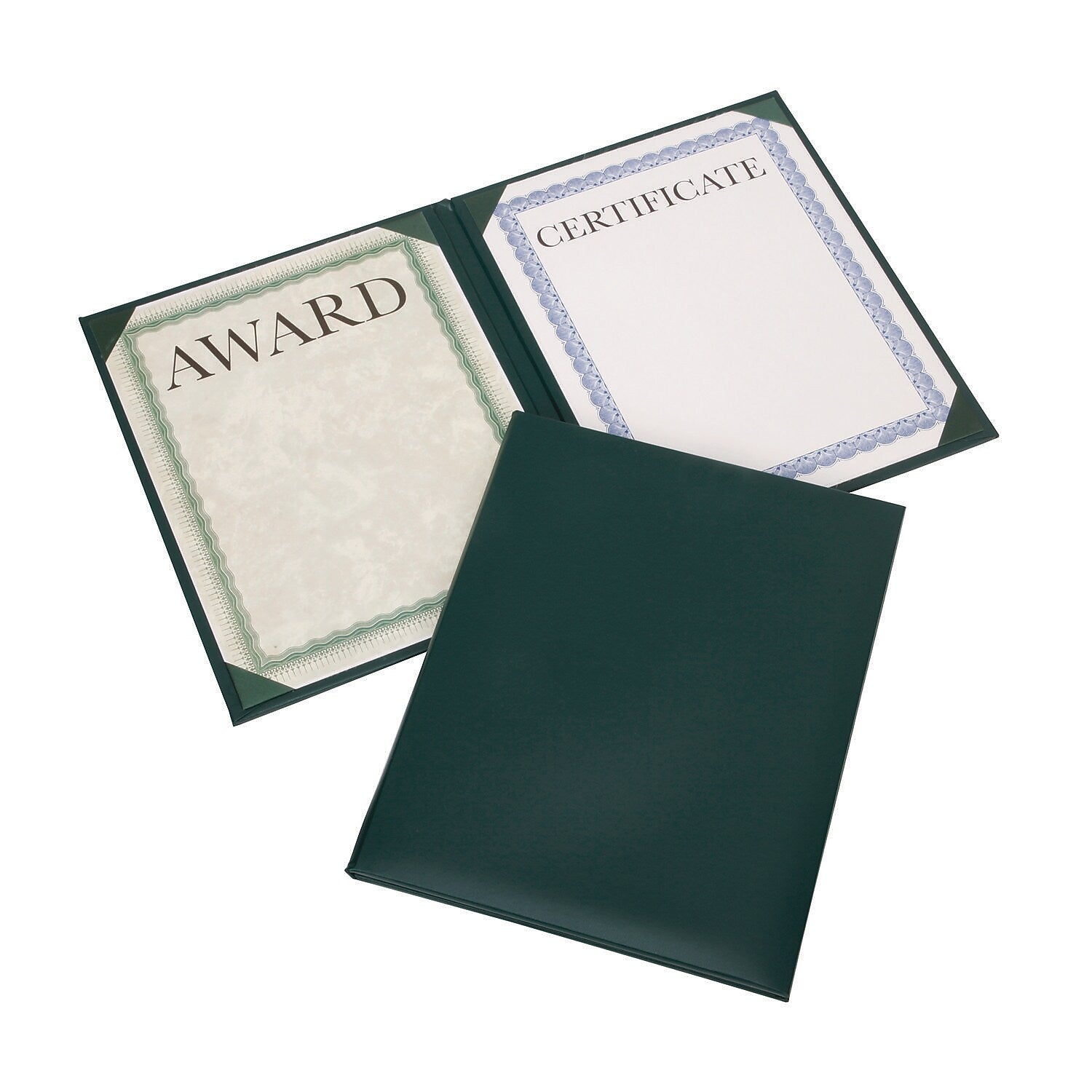 AbilityOne SKILCRAFT Awards Certificate Holders, 9.12" x 11.62", Green (7510017143043)