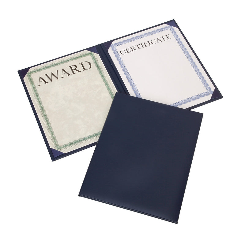 AbilityOne SKILCRAFT Awards Certificate Holders, 9.12" x 11.62", Blue (7510017143046)
