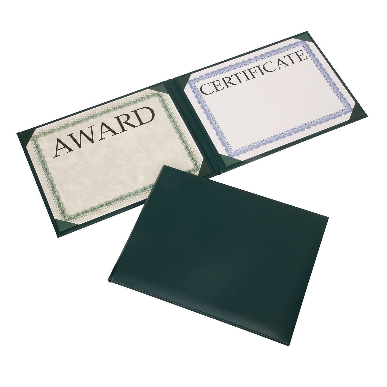 AbilityOne SKILCRAFT Awards Certificate Holders, 11.62" x 9.12", Green (7510017143045)