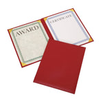 AbilityOne SKILCRAFT Awards Certificate Holders, 9.12" x 11.62", Red/Gold (7510017143329)