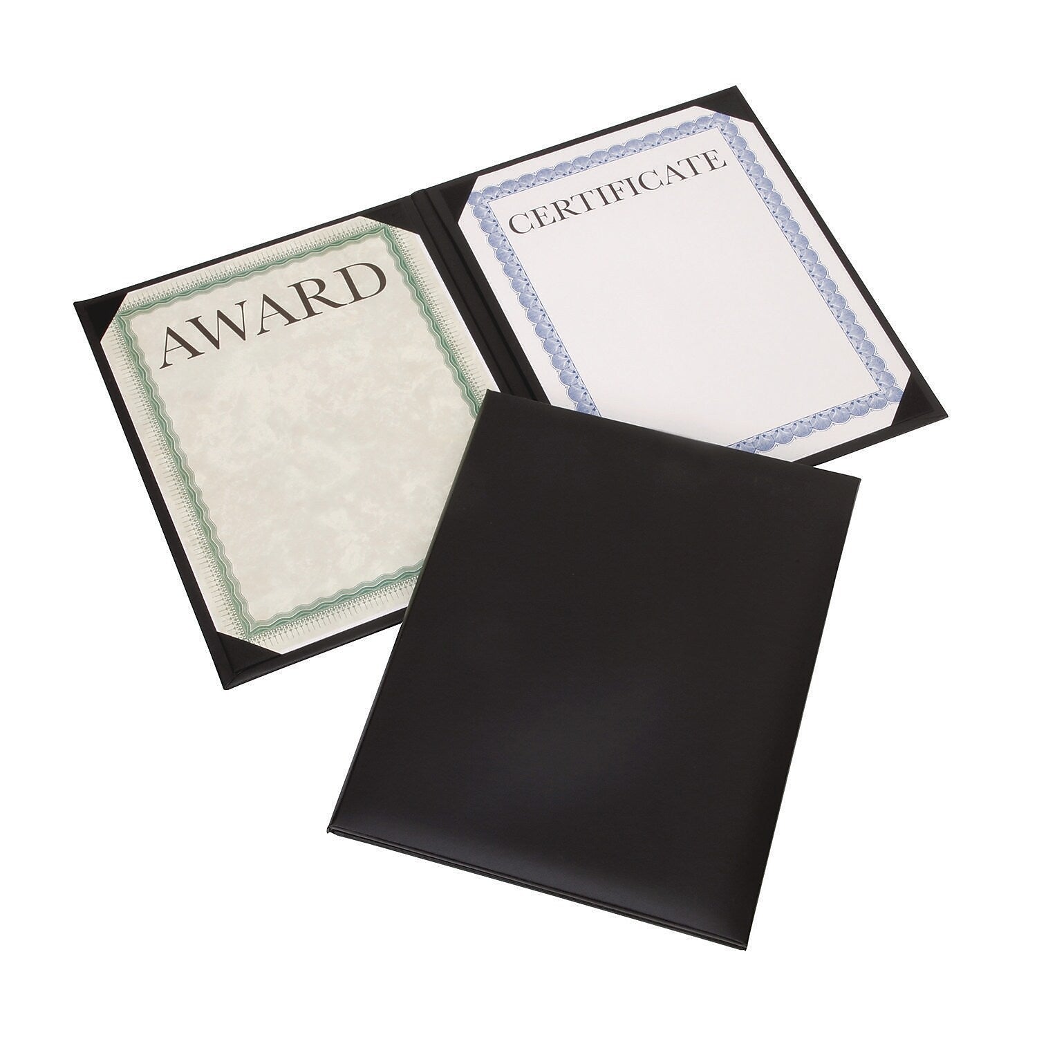 AbilityOne SKILCRAFT Awards Certificate Holders, 9.12" x 11.62", Black (7510017143328)
