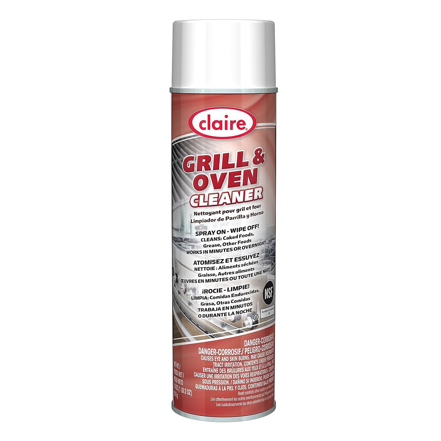 Claire Grill and Oven Cleaner Degreaser, 18 oz., 12/Carton (1000010930)