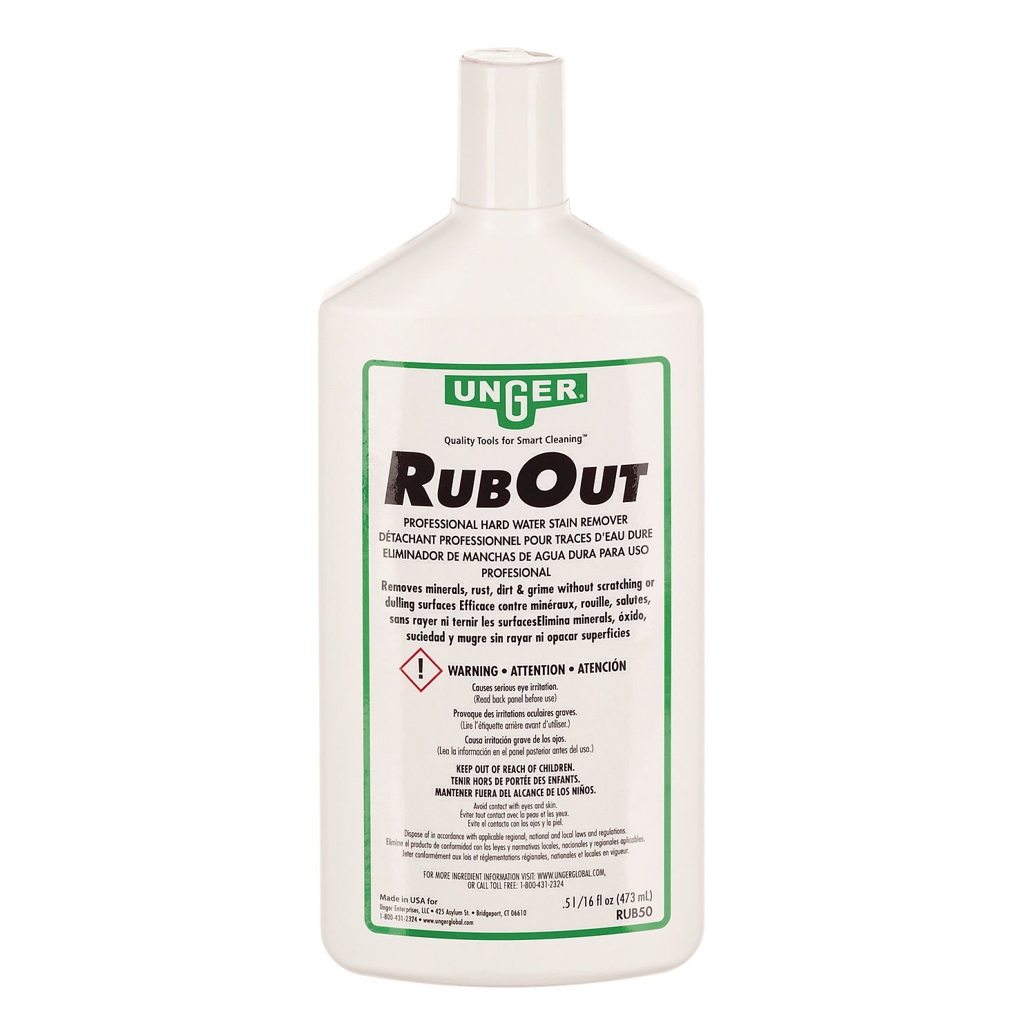 Unger RubOut Glass Cleaner, 16 oz. (UNGRUB50)