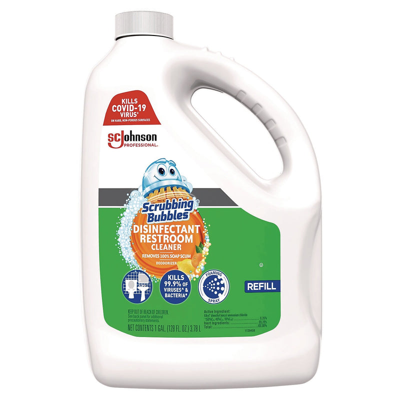 Scrubbing Bubbles Disinfecting Restroom Cleaner, Citrus Scent, 1 Gal., 4/Carton (335599)