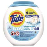 Tide PODS HE Laundry Detergent Capsule, Free & Gentle Scent, 63 oz., 76 Capsules, 4/Carton (80737337)