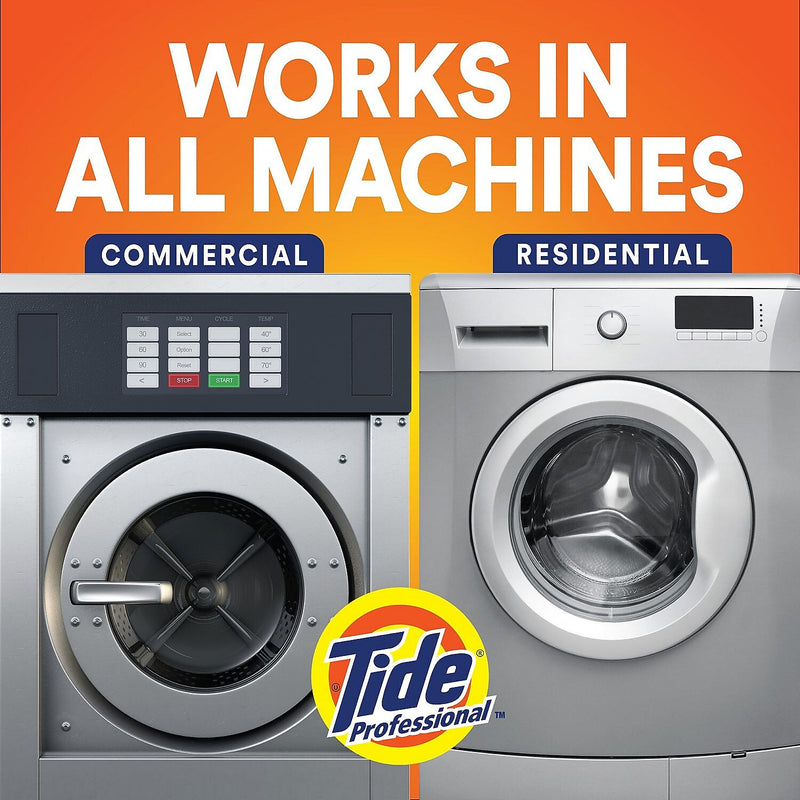 Tide Professional Liquid Laundry Detergent, Clean Scent, 80 Loads, 105 oz., 4/Carton (80782106)