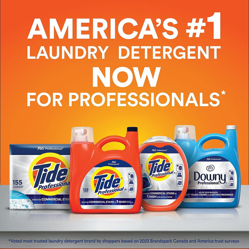 Tide Professional Power PODS Laundry Detergent Capsule, Clean Scent, 94.5 oz., 63 Capsules, 4/Carton (80782762)