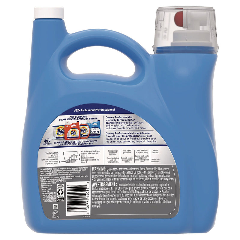 Downy Professional Liquid Fabric Softener, Clean and Fresh Scent, 190 Loads, 140 oz., 4/Carton (80782763)