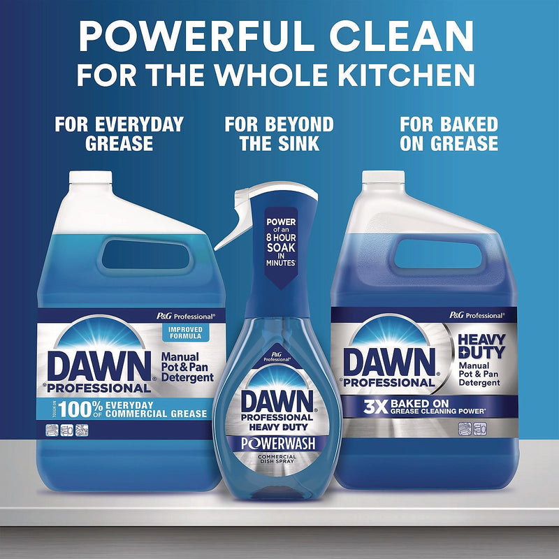 Dawn Professional Heavy Duty Powerwash Dish Soap Spray with Refill, Fresh Scent, 16 oz., 6/Carton (80763689)