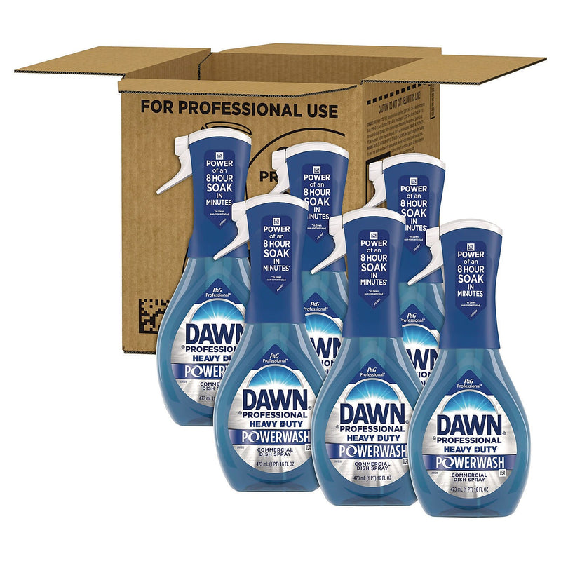 Dawn Professional Heavy Duty Powerwash Dish Soap Spray, Fresh Scent, 16 oz., 6/Carton (80763690)