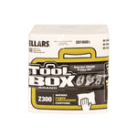TOOLBOX Z300 Paper Cleaning Wipers, 13" x 11.87", White, 90 Wipers/Box, 12/Carton (660708201002)