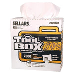 TOOLBOX Z300 Paper Cleaning Wipers, 16.5" x 8.5", White, 135 Wipers/Box, 8/Carton (6607082042009)