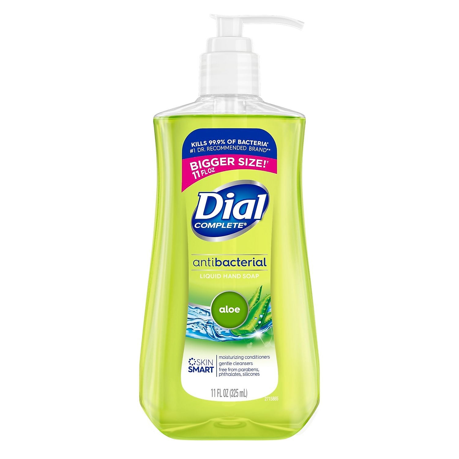 Dial Antibacterial Liquid Hand Soap, Aloe Scent, 12/Carton (DIA20946)